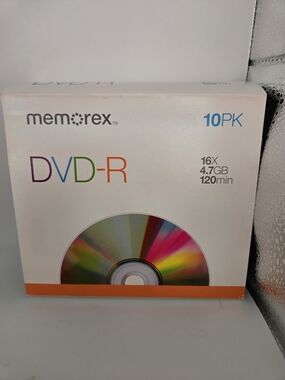 Memorex White DVD-R 8PK 16X 4.7GB Discs